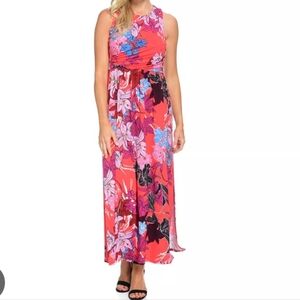 Kate & Mallory Bright Floral Sleeveless Maxi Dress Size 1X